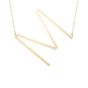 14K Large Angled Initials Series - ALL LETTERS