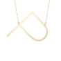 14K Large Angled Initials Series - ALL LETTERS