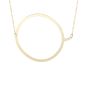 14K Gold Large Initial Q Necklace