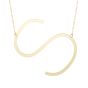 14K Large Angled Initials Series - ALL LETTERS