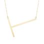 14K Large Angled Initials Series - ALL LETTERS