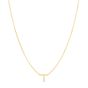 14K Mini Initials Necklace Series - ALL LETTERS