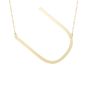 14K Large Angled Initials Series - ALL LETTERS