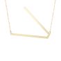 14K Large Angled Initials Series - ALL LETTERS
