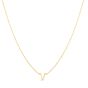 14K Mini Initials Necklace Series - ALL LETTERS