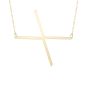 14K Large Angled Initials Series - ALL LETTERS