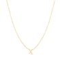 14K Mini Initials Necklace Series - ALL LETTERS