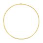 14K & Silver 3mm Reversible Bi Metal Omega