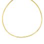 14K & Silver 3mm Reversible Bi Metal Omega