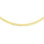 14K & Silver 4mm Reversible Bi Metal Omega