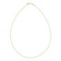 14K Gold 1mm Round Omega with Screw off Lock