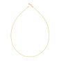 14K Gold 1mm Round Omega with Screw off Lock