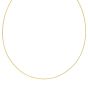 14K Gold 1mm Round Omega with Screw off Lock