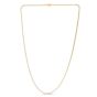 14K 2.3mm Round Pave Franco Chain