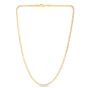14K 4mm Round Pave Franco Chain