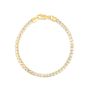 14K 4mm Round Pave Franco Chain