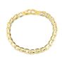 14K Gold Railroad Link Chain