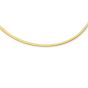 14K Gold 3mm Reversible Bi Metal Omega