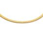 14K Gold 6mm Reversible Bi Metal Omega