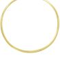 14K Gold 6mm Reversible Bi Metal Omega