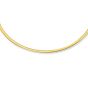 14K Gold 2.5mm Reversible Bi Metal Omega