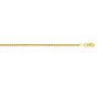 14K Gold 2.1mm Round Wheat Chain 