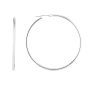 14K Gold 2x50mm Hoops