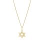 14K Gold Star of David Pendant