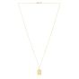 14K Rectangle Moon Talisman Pendant 