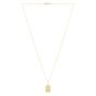 14K Rectangle Sun Pendant 
