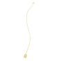 14K Rectangle Sun Pendant 