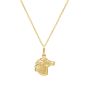 14K Medium Horse Head Pendant 