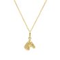14K Small Horse Pendant