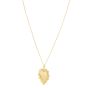 14K Baroque Heart Pendant