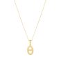 14K Puff Mariner Link Pendant 