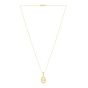 14K Puff Mariner Link Pendant 