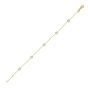 14K Aqua Station Bracelet