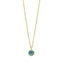 14K Sky Blue Topaz Birthstone Pendant