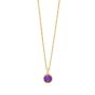 14K Amethyst Birthstone Pendant