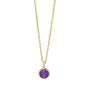 14K Amethyst Birthstone Pendant