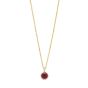 14K Created Ruby Birthstone Pendant
