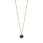 14K Created Blue Sapphire Birthstone Pendant