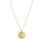 14K Diamond Vann&egrave;rie Coin Pendant
