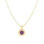 14K Prosecco Gemstone Pendant