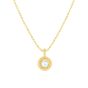 14K Prosecco Gemstone Pendant