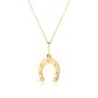 14K Gold Horseshoe Necklace