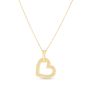 14K Gold Prosecco Heart Pendant