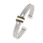 Silver & 18K Men's Triple Knot Cuff