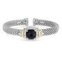 Silver & 18K Onyx Prosecco Bangle
