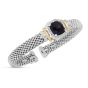 Silver & 18K Onyx Prosecco Bangle